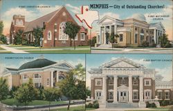 City of Outstanding Churches! Postcard