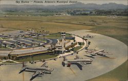 Sky Harbor, Municipal Airport Postcard