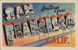 Greetings from San Francisco, Calif. Postcard