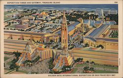 Exposition Tower and Gateway, Treasure Island, Golden Gate International Exposition Postcard