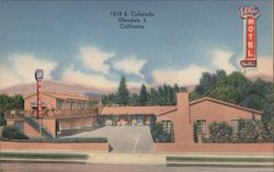 El Rio Motel Glendale, CA Postcard Postcard Postcard