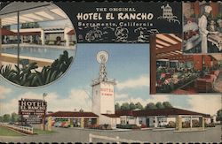 The Original Hotel El Rancho Postcard
