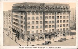 Hotel Bellevue, Geary and Taylor St. Postcard