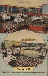 Cocktail Terrace at The Wivel, New York's Outstanding Scandinavian Restaurant Postcard Postcard Postcard