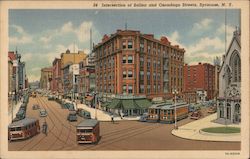 Intersection of Salina and Onondaga Street Syracuse, NY Postcard Postcard Postcard