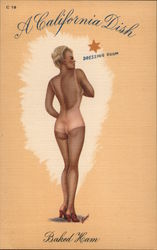 A California Dish: Baked Ham Postcard