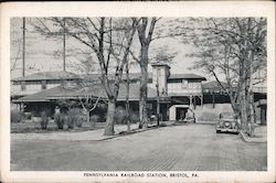 Pennsylvania Railroad Station Bristol, PA Postcard Postcard Postcard