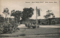 Mount Hermon School Entrance, Mount Hermon, Massachusetts Postcard