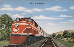 Twin Star Rocket Postcard