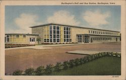 Burlington's Rail and Bus Station Iowa Postcard Postcard Postcard