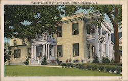 Tubbert's. Court at North Salina Street. Postcard