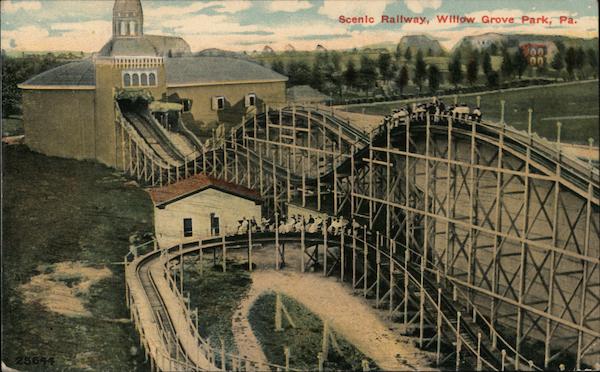 Scenic Railway Roller Coaster Willow Grove Park Philadelphia Pennsylvania