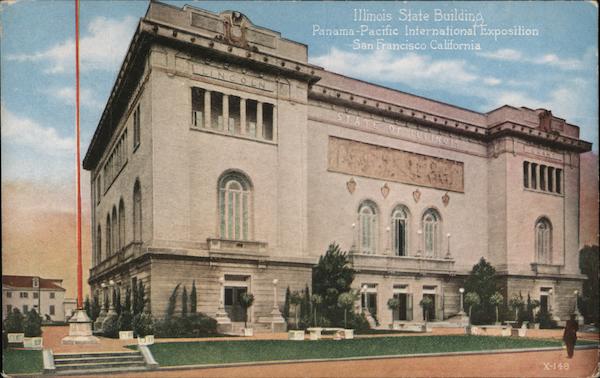Illinois State Building - Panama Pacific International Exposition 1915 San Francisco California
