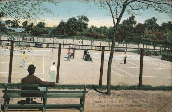 Tennis Court at Golden Gate Park San Francisco California