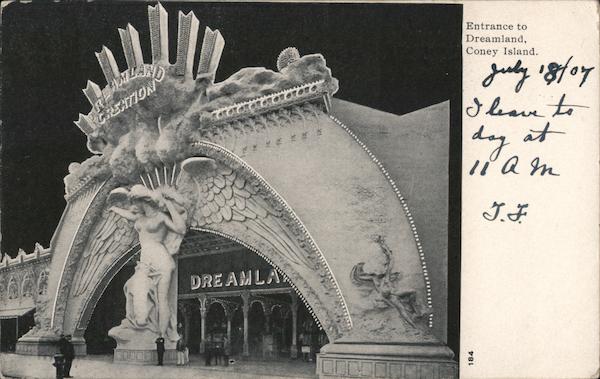 Entrance to Dreamland, Coney Island New York