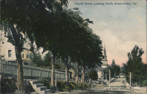 Church Street, Looking North Grass Valley California