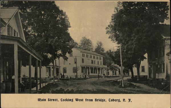 Main Street, Looking West from Bridge Taberg New York