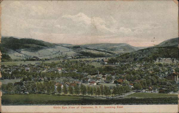 Birds Eye View Looking East Canisteo New York
