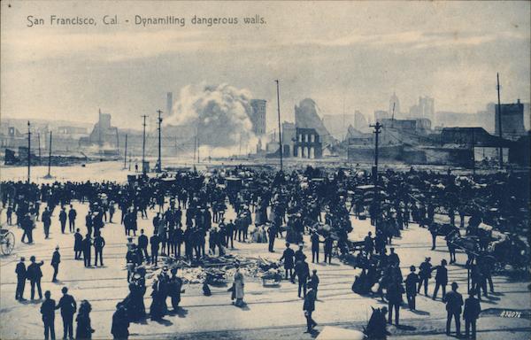 Dynamiting Dangerous Walls San Francisco California