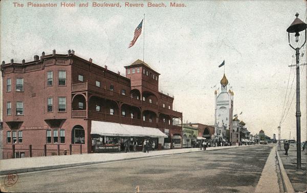 Pleasanton Hotel and Boulevard Revere Beach Massachusetts