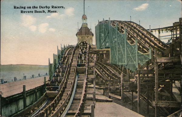Racing on the Derby Racers Revere Beach Massachusetts