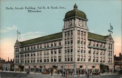 Berlin Arcade Building, 3rd St. & North Ave. Postcard