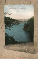 Milwaukee River at Riverside Park Postcard