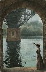 Under a Bridge on the Milwaukee River Postcard