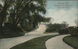 Glimpse of the Boulevard, near Lake Park Postcard