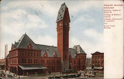 Polk St. Station Chicago, IL Postcard Postcard Postcard