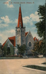 St. Patricks Church Ottawa, IL Postcard Postcard Postcard