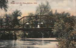 Bridge Over the Little Blue River Postcard