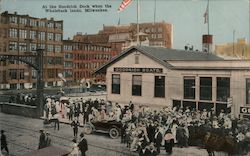 At the Goodrich Dock when the Whaleback Lands Postcard