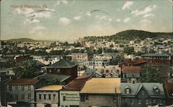 Scenic View Shamokin, PA Postcard Postcard Postcard