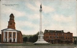 The Courthouse and Monument Lewistown, PA Postcard Postcard Postcard