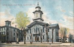 Leigh County Court House Postcard