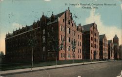 St. Joseph's Hospital, Creighton Memorial Omaha, NE Postcard Postcard Postcard