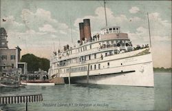 Steamer Kingston at Alex Bay Thousand Islands, NY Postcard Postcard Postcard