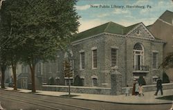 New Public Library Postcard