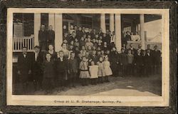 Group at United Brethren Orphanage Quincy, PA Postcard Postcard Postcard