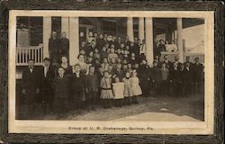 Group at United Brethren Orphanage Postcard