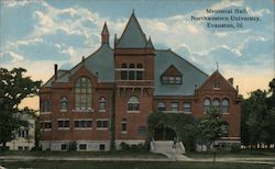 Memorial Hall, Northwestern University Evanston, IL Postcard Postcard Postcard