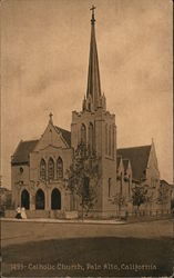 Catholic Church Palo Alto, CA Postcard Postcard Postcard