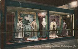 Window Display in Subway Stations Philadelphia, PA Postcard Postcard Postcard