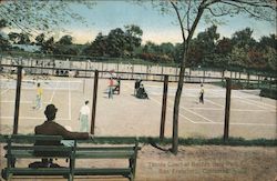 Tennis Court at Golden Gate Park San Francisco, CA Postcard Postcard Postcard