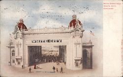 Main Entrance to White City Postcard