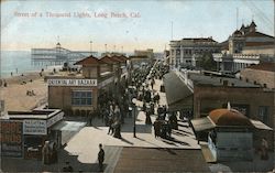 Street of a Thousand Lights Long Beach, CA Postcard Postcard Postcard