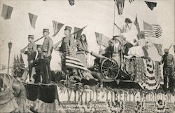 Portola Festival, Colonial Float in the Parade of Oct 21, 1909 Postcard