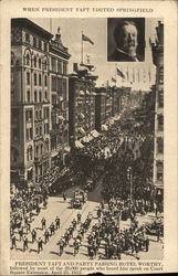 When President Taft Visited Springfield Postcard