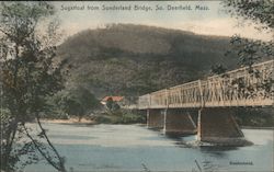 Sugarloaf from Sunderland Bridge South Deerfield, MA Postcard Postcard Postcard